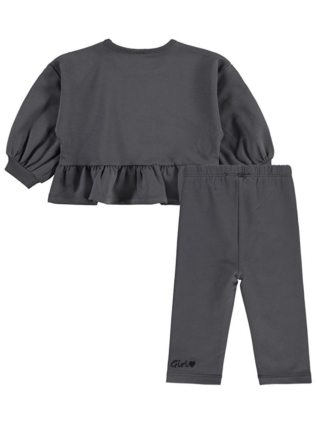 Baby Cool Girl Nakışlı 6-18 Ay Takım - Gri18-24 Ay-1