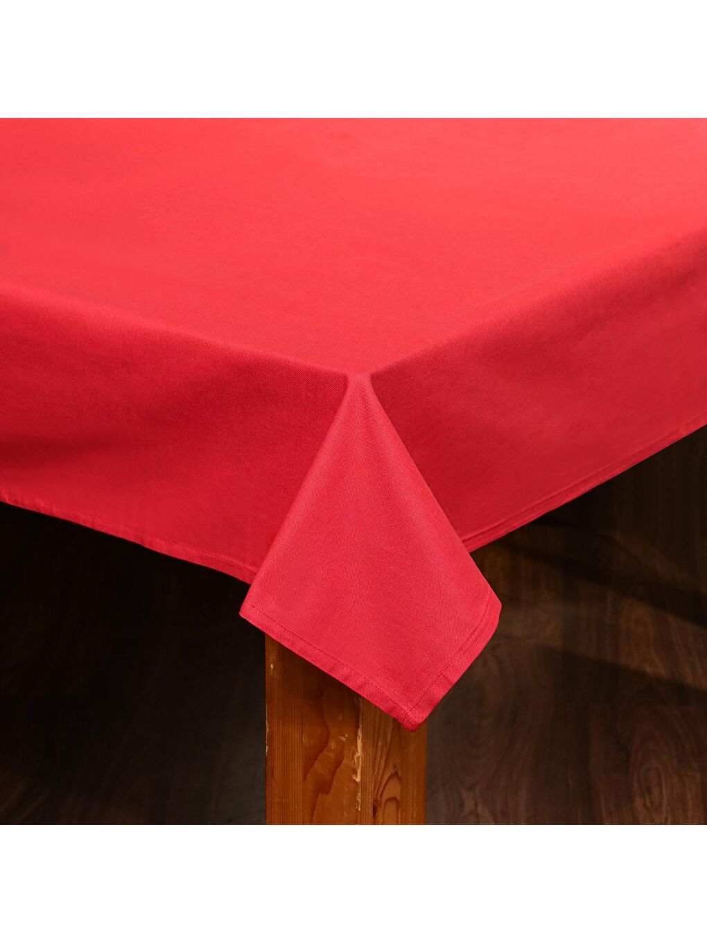 Kırmızı Pamuklu Masa Örtüsü (140x180)-1