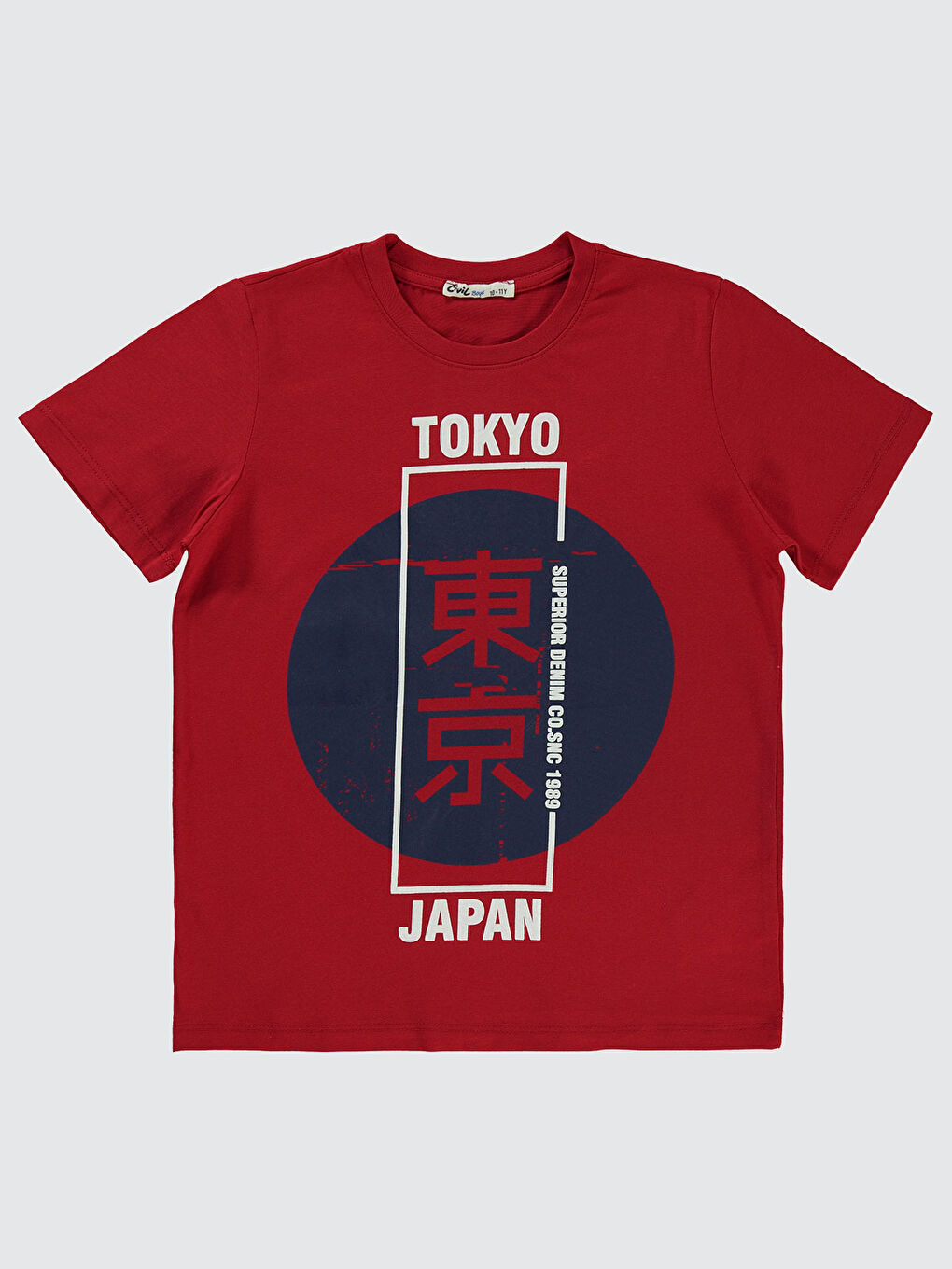 Boys Erkek Çocuk Tişört 10-13 Yaş Kırmızı