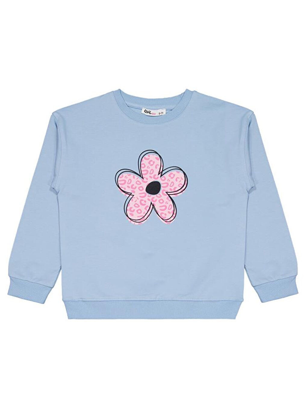 Pembe Girls Leopar Çiçek Baskılı 6-9 Yaş Takım-2