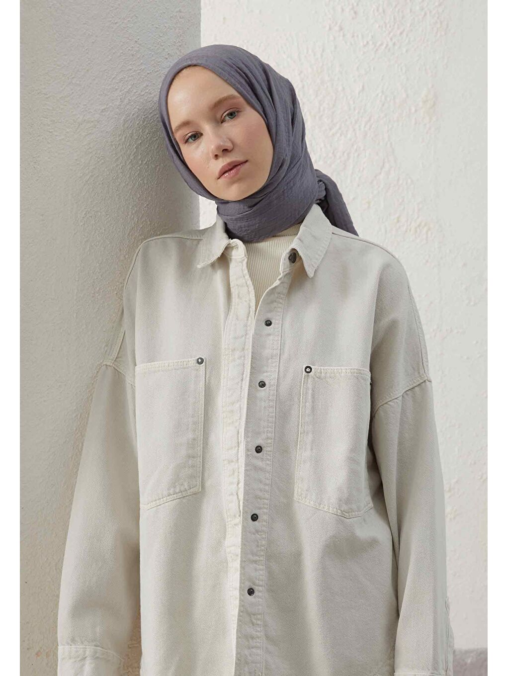 Gri Bürümcük Şal Koyu Grı-1