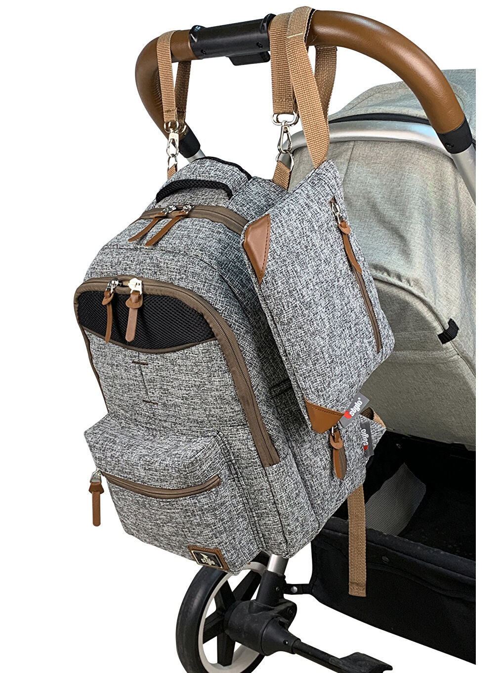 Grand Backpack Bebek Bakım Sırt Çantası Gri-1