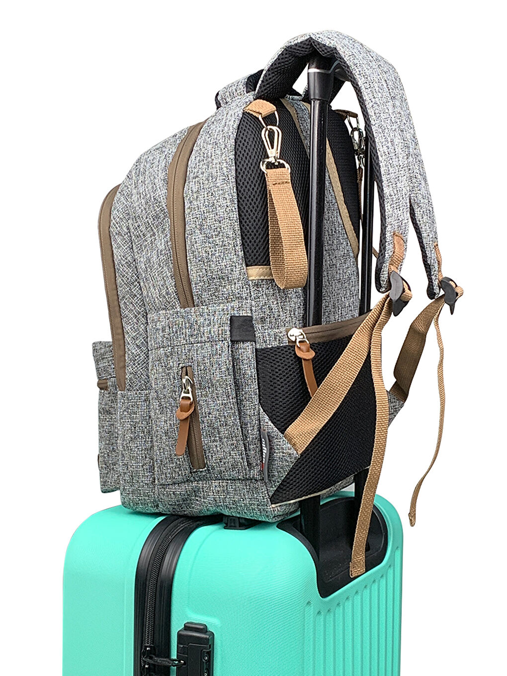 Grand Backpack Bebek Bakım Sırt Çantası Gri-4