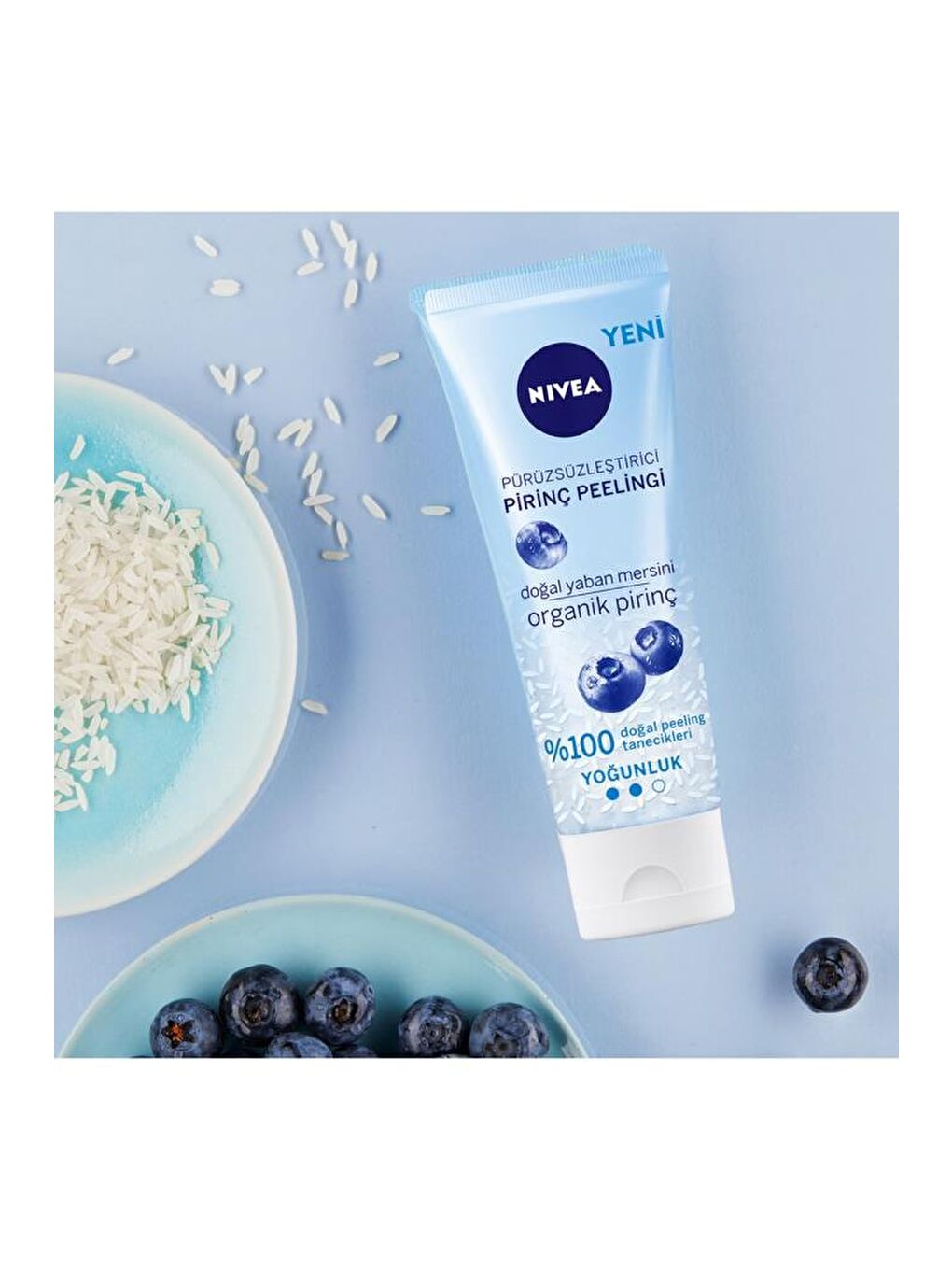 NIVEA Şeffaf Pürüzsüzleştirici Organik Pirinç Peeling 75 ml, Normal Ciltler, Yüz Temizleyici, Cildi Arındırır - 2