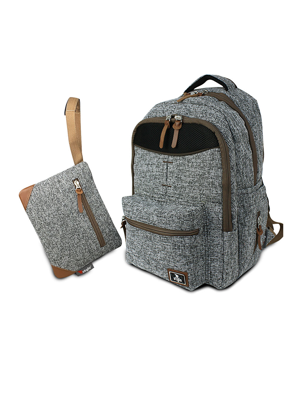 Grand Backpack Bebek Bakım Sırt Çantası Gri-7