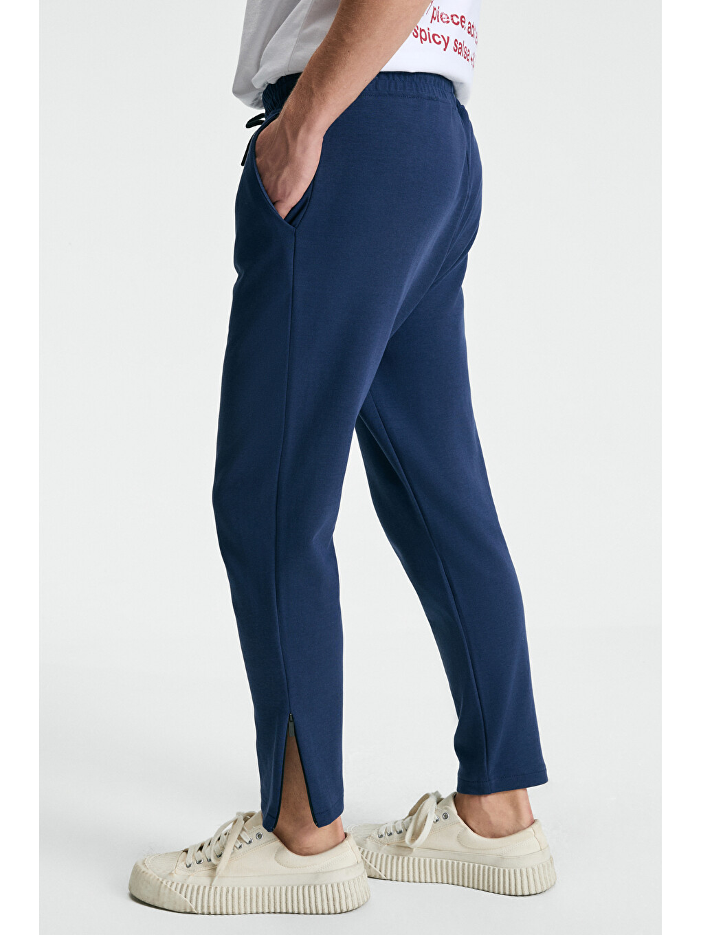 Lamare Erkek Beli Lastikli Yanları Cepli Regular Fit Lacivert Eşofman Altı-4