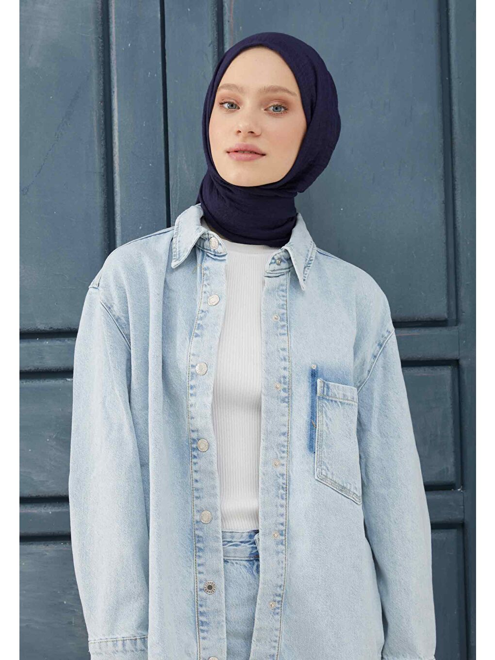 Bürümcük Şal Lacivert-1