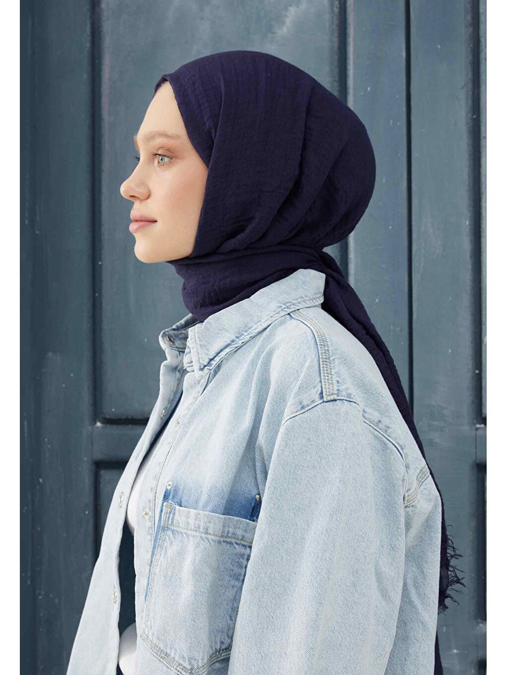 Bürümcük Şal Lacivert-3