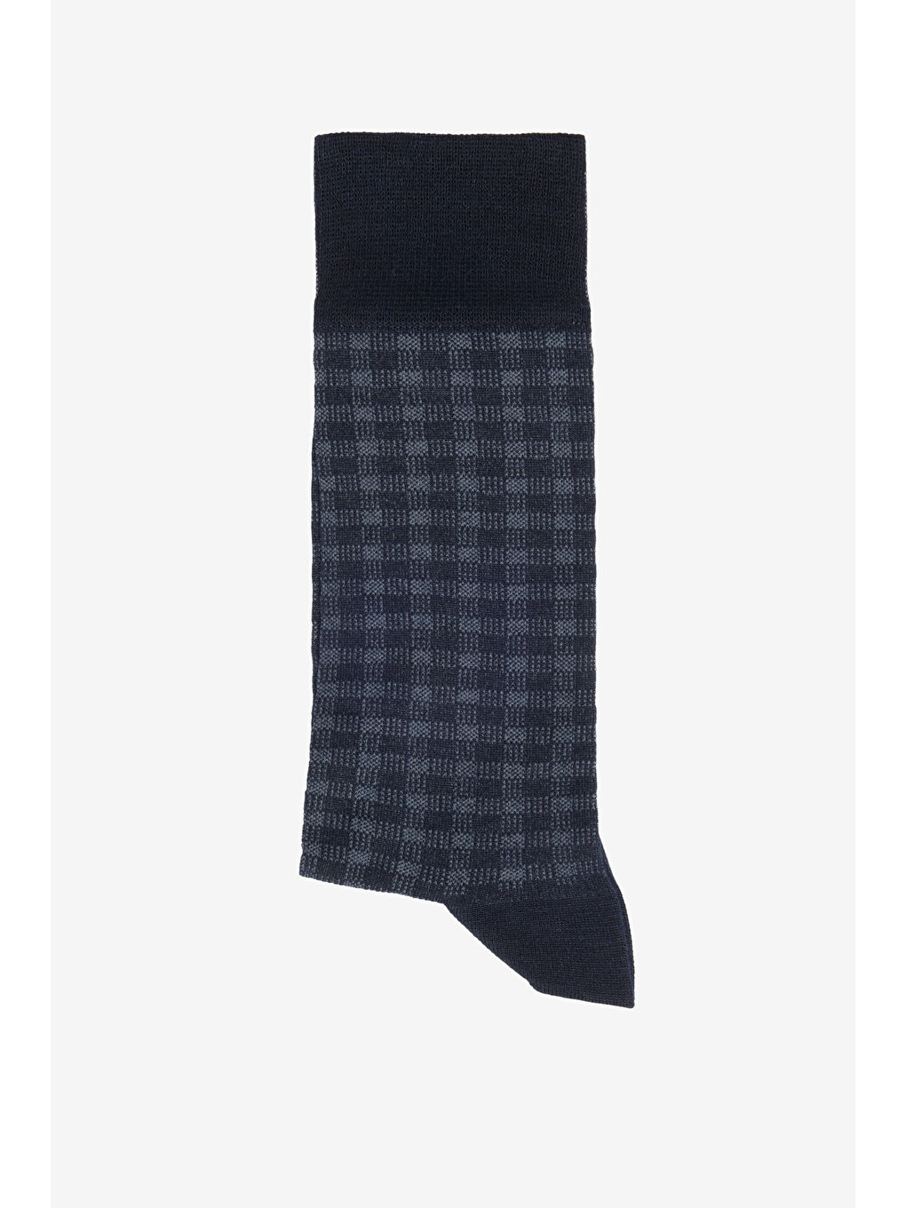 Erkek Lacivert-Mavi Desenli Tekli Çorap