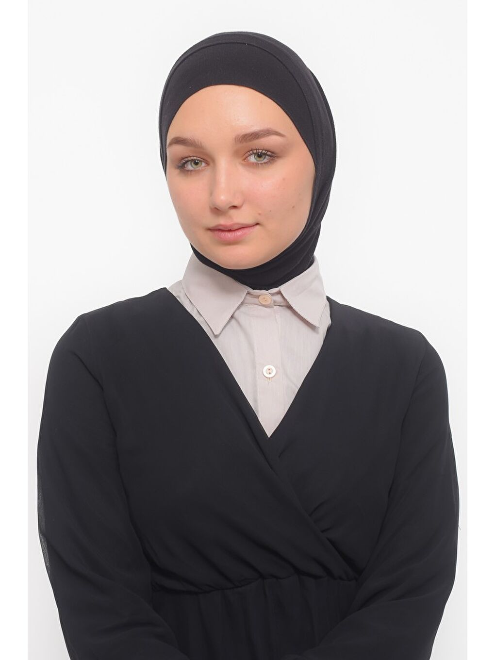 Bej Kadın Premium Fake Gömlek Yaka Kurtarıcı Boyunluk-2