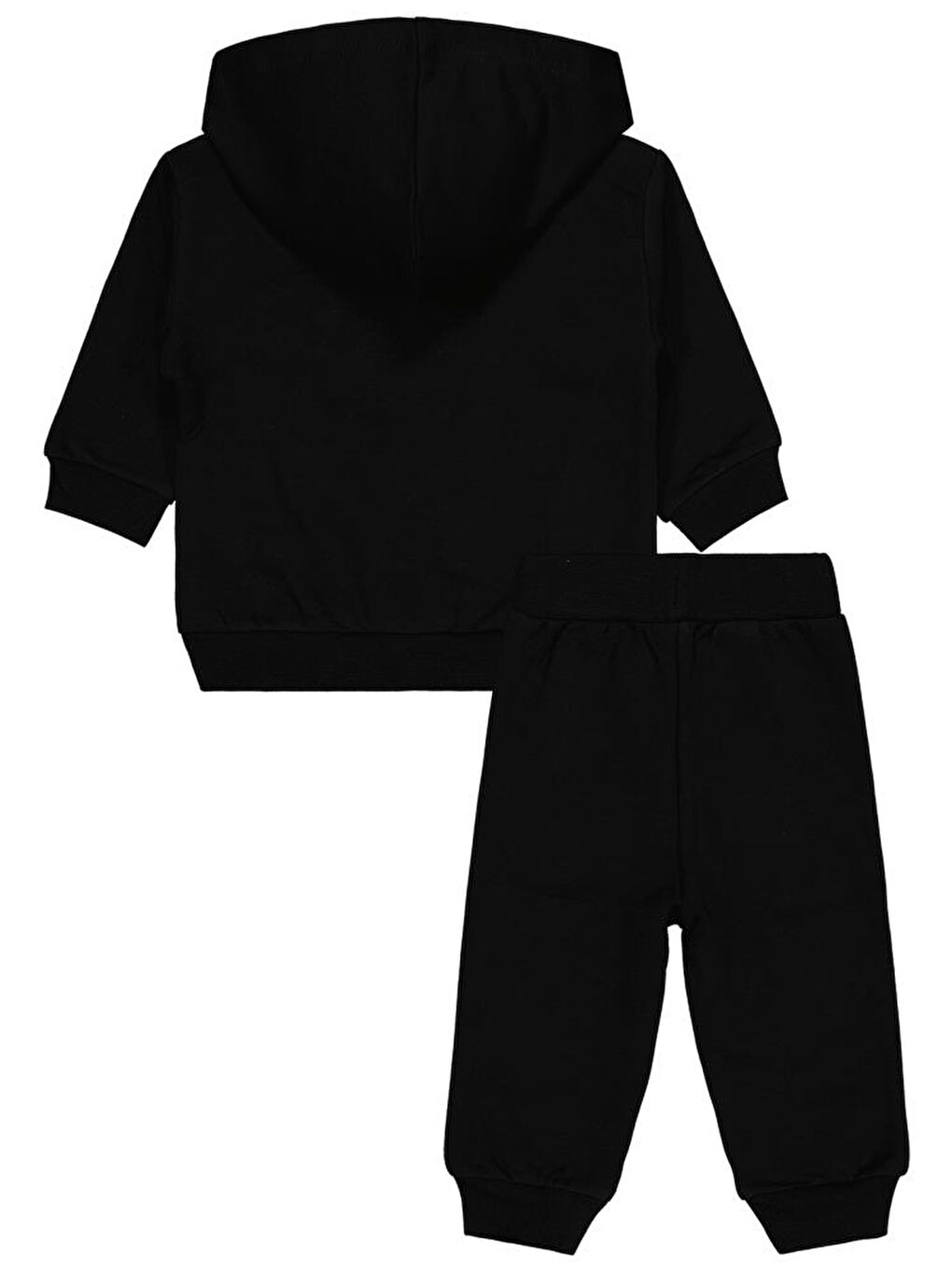 Siyah Baby Teddy Baskılı 6-18 Ay Takım-2