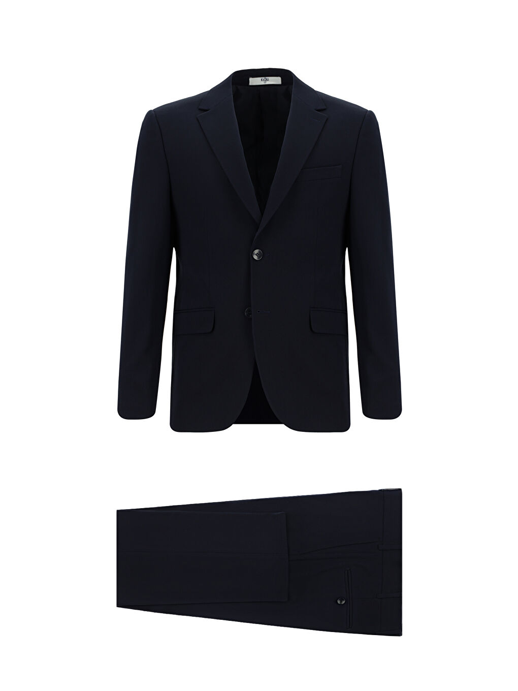 Lacivert Slim Fit Dar Kesim Klasik Takım Elbise-1