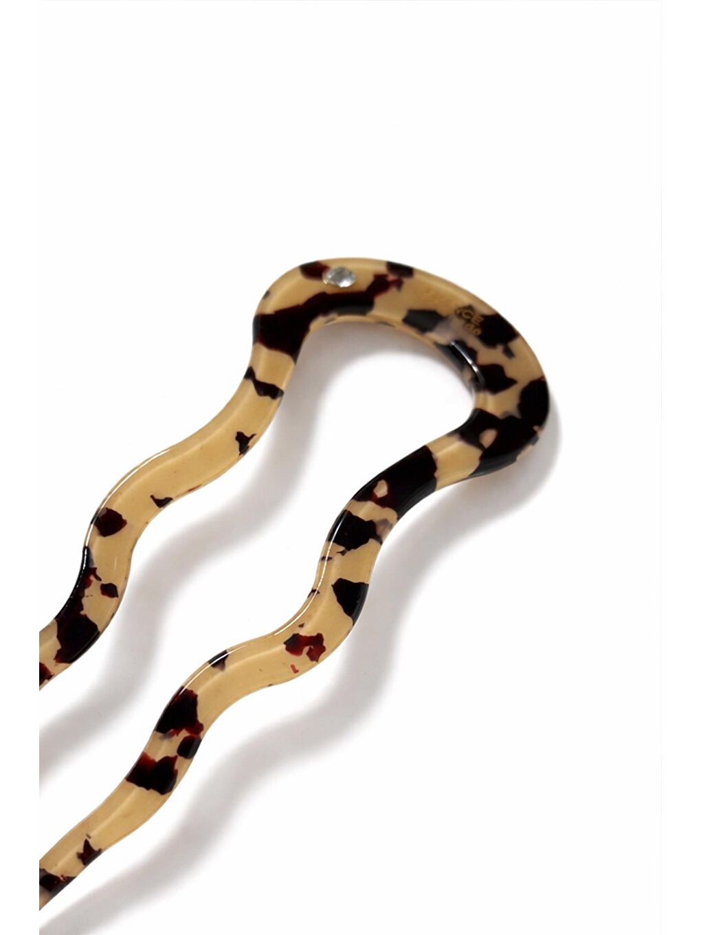 Bej Lüks Fransız Kemik Handmade Topuz Tokası-1