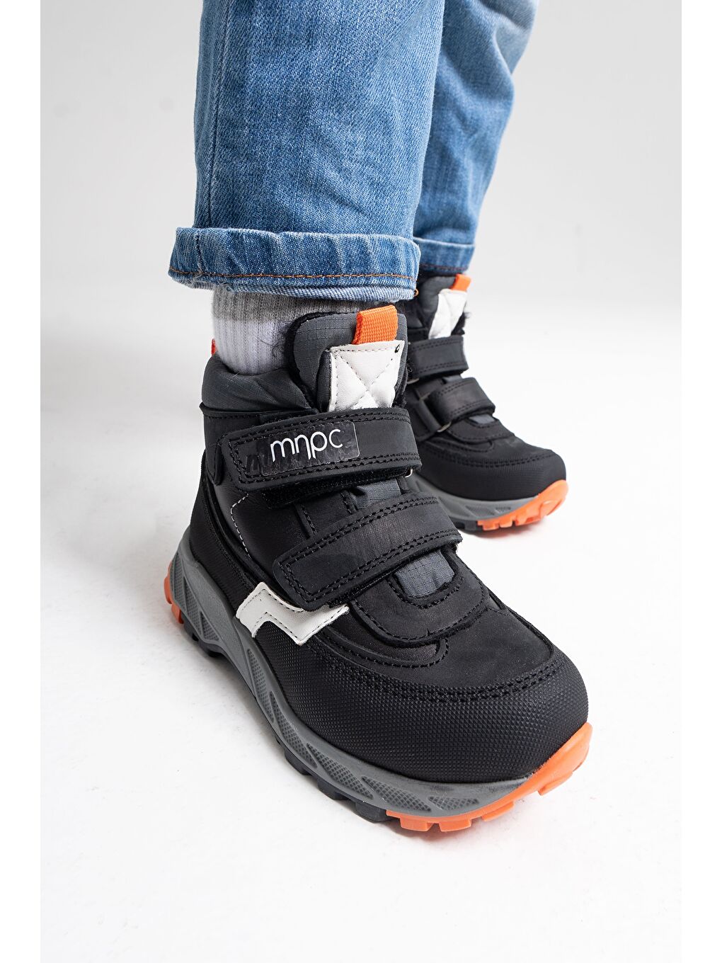 Erkek Çocuk Siyah Hakiki Deri Anatomik Günlük Bot-3