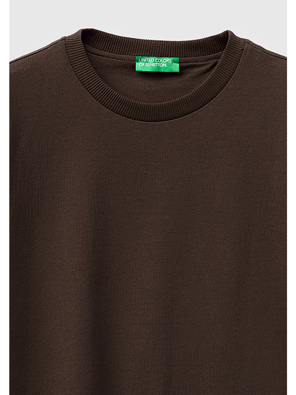 Kadın Kahverengi %100 Pamuk Boxy Fit T-Shirt-2