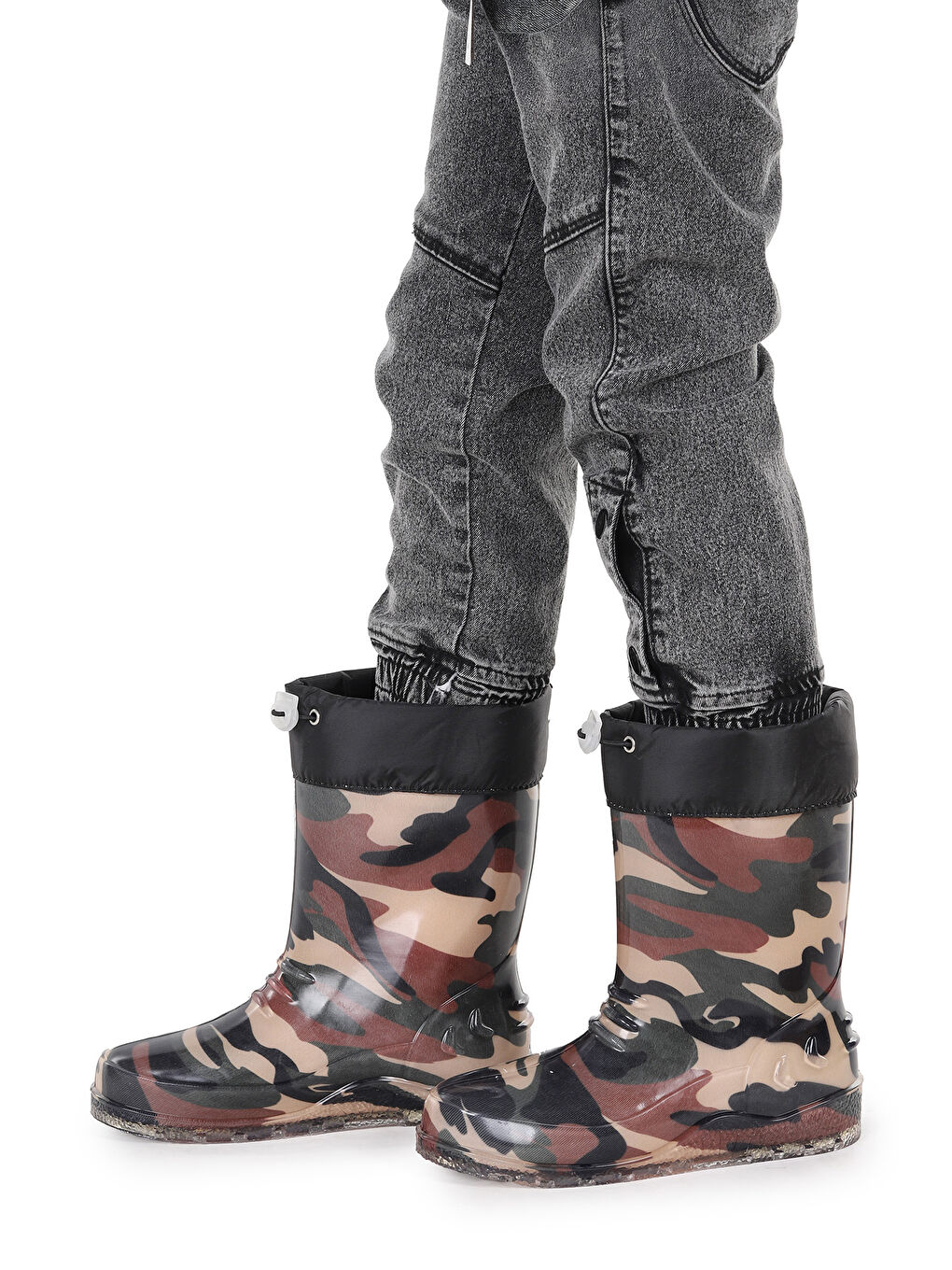 Haki Savana Su Geçirmez Erkek Çocuk Yağmur Çizmesi-1