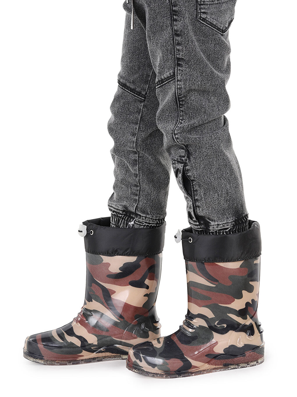 Haki Savana Su Geçirmez Erkek Çocuk Yağmur Çizmesi-2