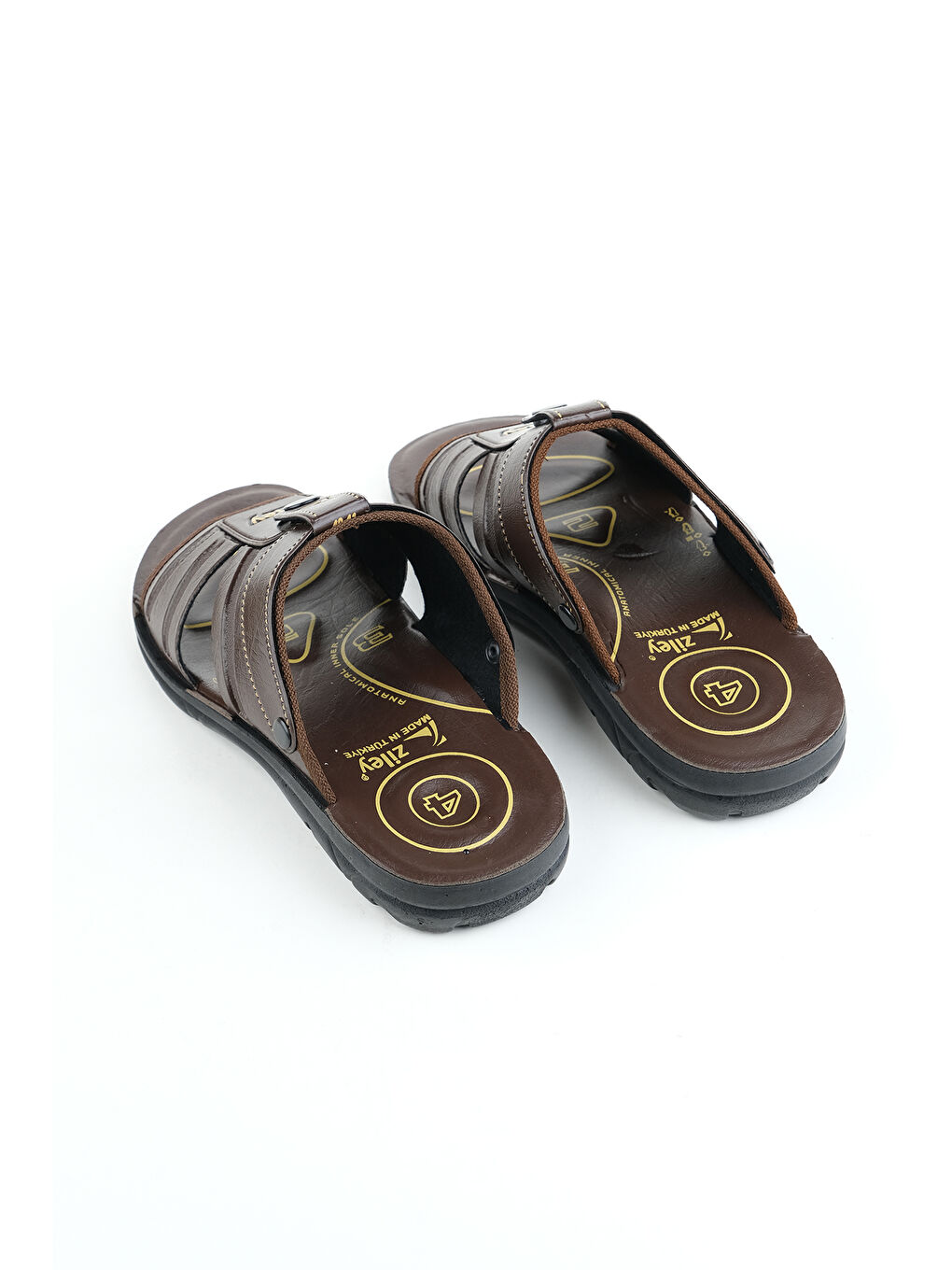 Kahverengi Erkek Ayarlanabilir Sandalet-Terlik-3