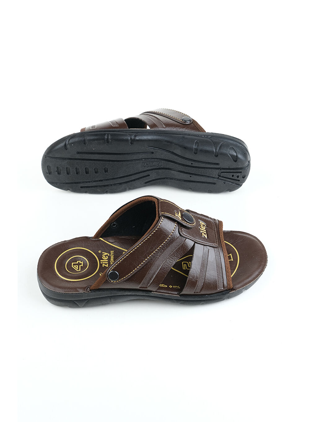 Kahverengi Erkek Ayarlanabilir Sandalet-Terlik-4