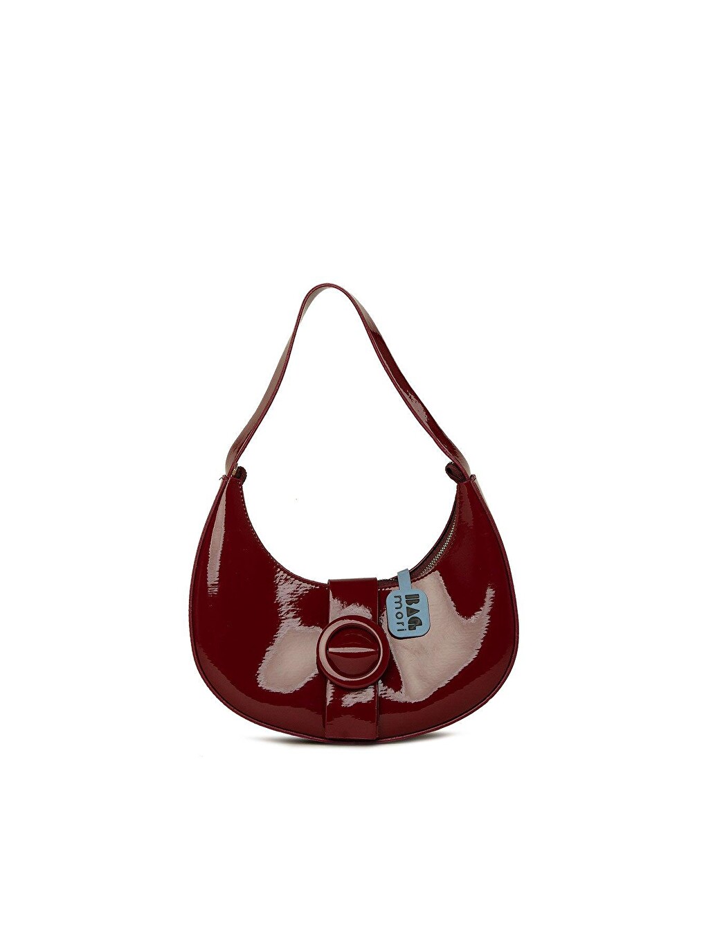Bordo Oval Aksesuarlı Oval Rugan Baget