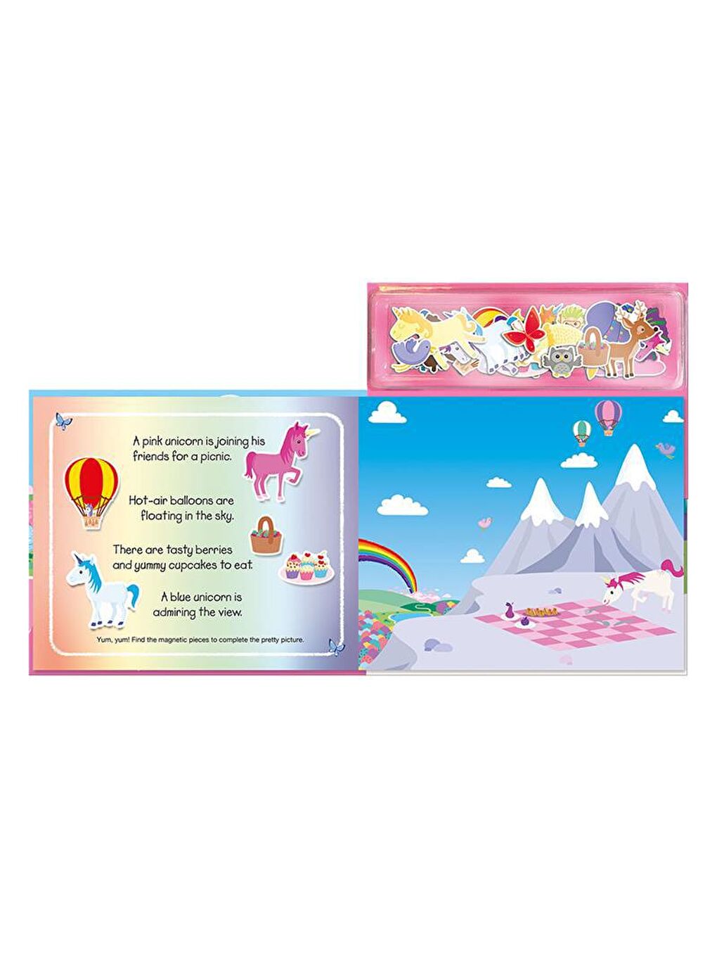 Imagine That Renksiz Magical Unicorns - Magnetic Play and Learn - 1