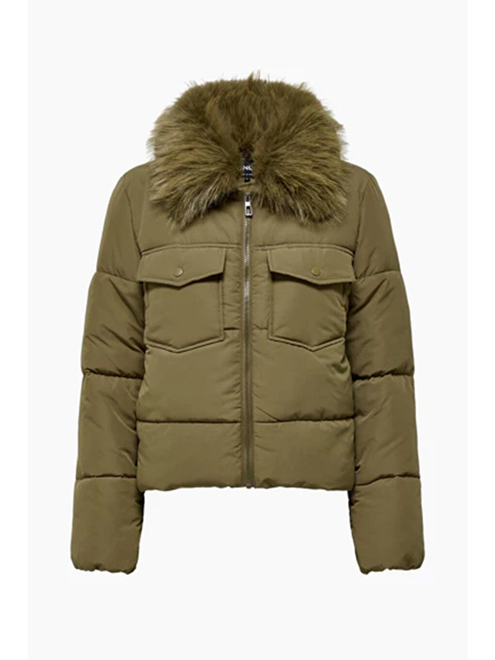 Kahverengi Onlmaggi Regular Fit Tüy Detaylı Klasik Yaka Mont 15322000