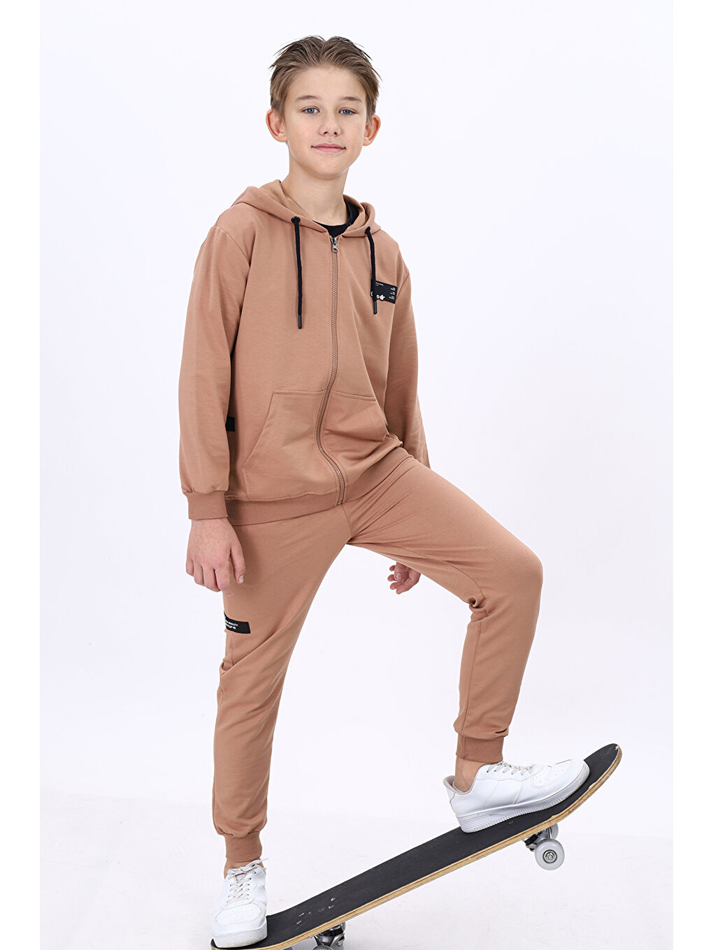 Kahverengi Erkek Çocuk Eşofman Takım