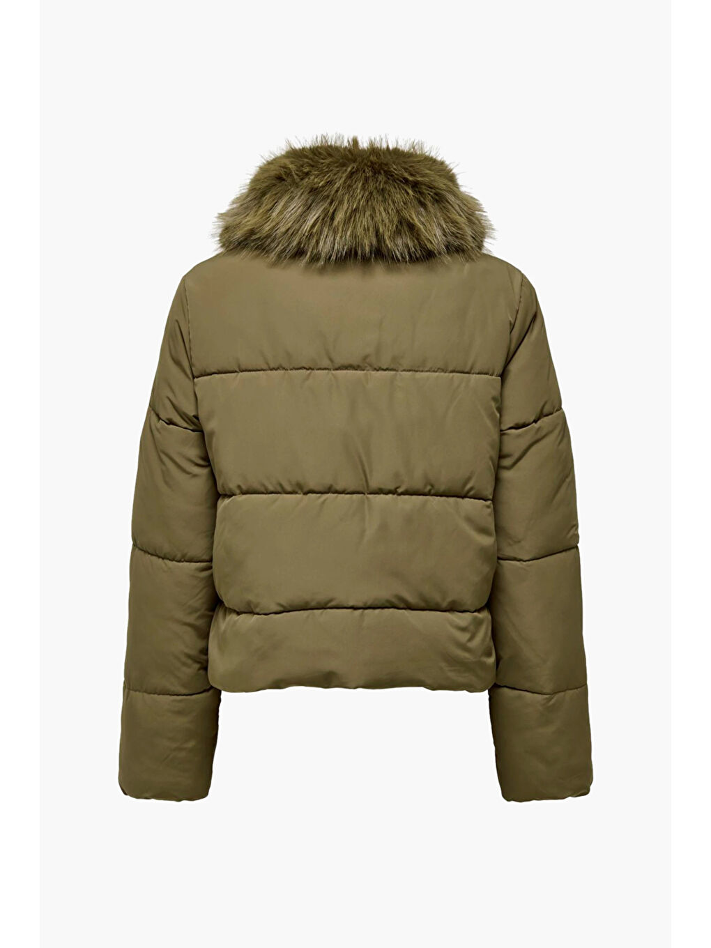 Kahverengi Onlmaggi Regular Fit Tüy Detaylı Klasik Yaka Mont 15322000-1