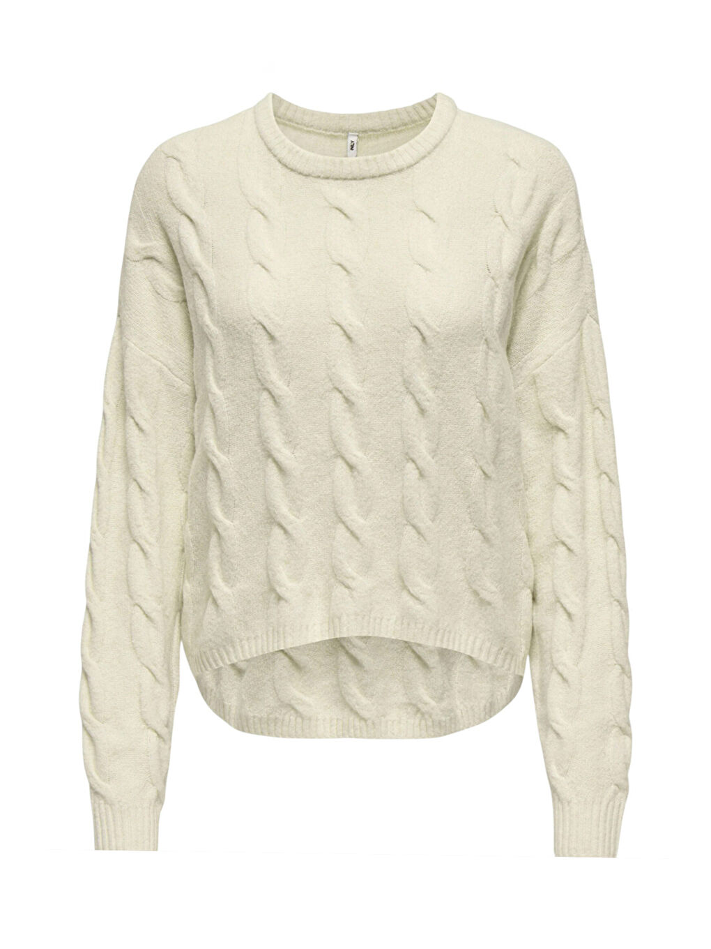 Bej Onljeanett Regular Fit Bisiklet Yaka Örme Kadın Kazak 15350361