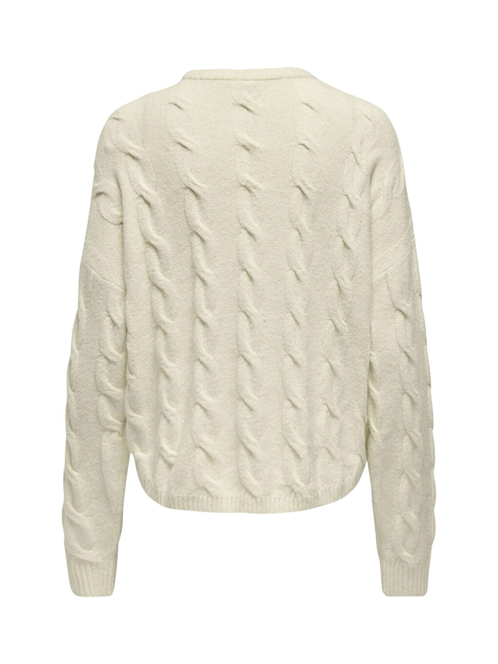 Bej Onljeanett Regular Fit Bisiklet Yaka Örme Kadın Kazak 15350361-1