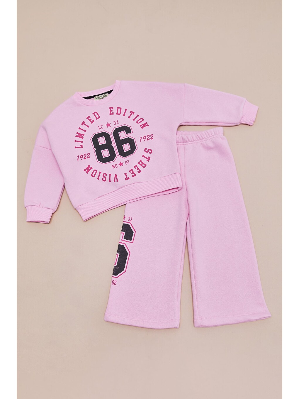 Pembe 3 İplik 86 Baskılı Kız Çocuk 2 Li Takım-2