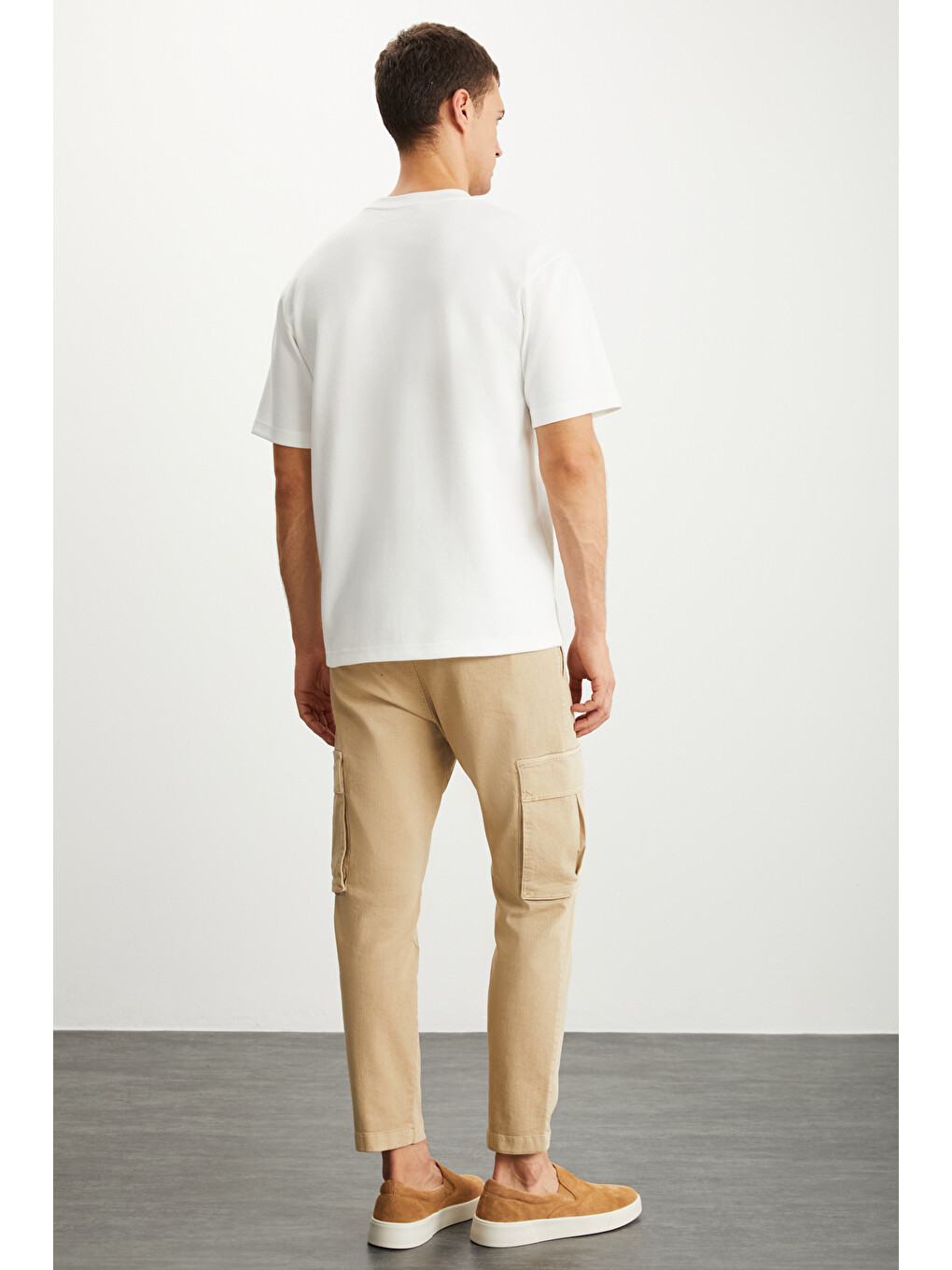 Ramadanp008 Erkek 75% Pamuk 25% Polyester Baskılı Ekru T-shirt-5