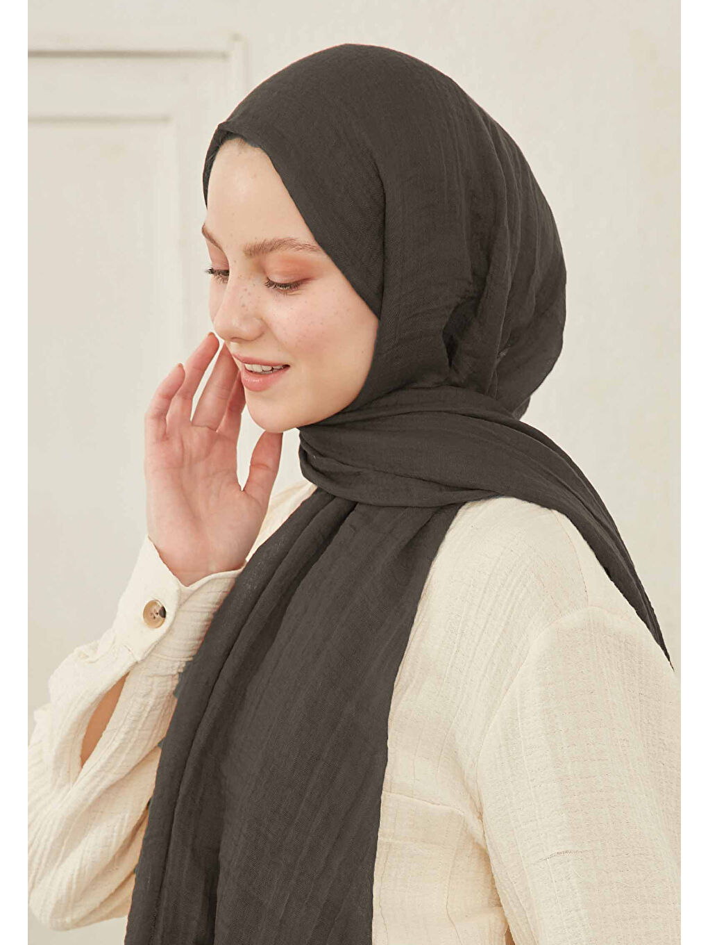 Gri Bürümcük Şal Füme-1