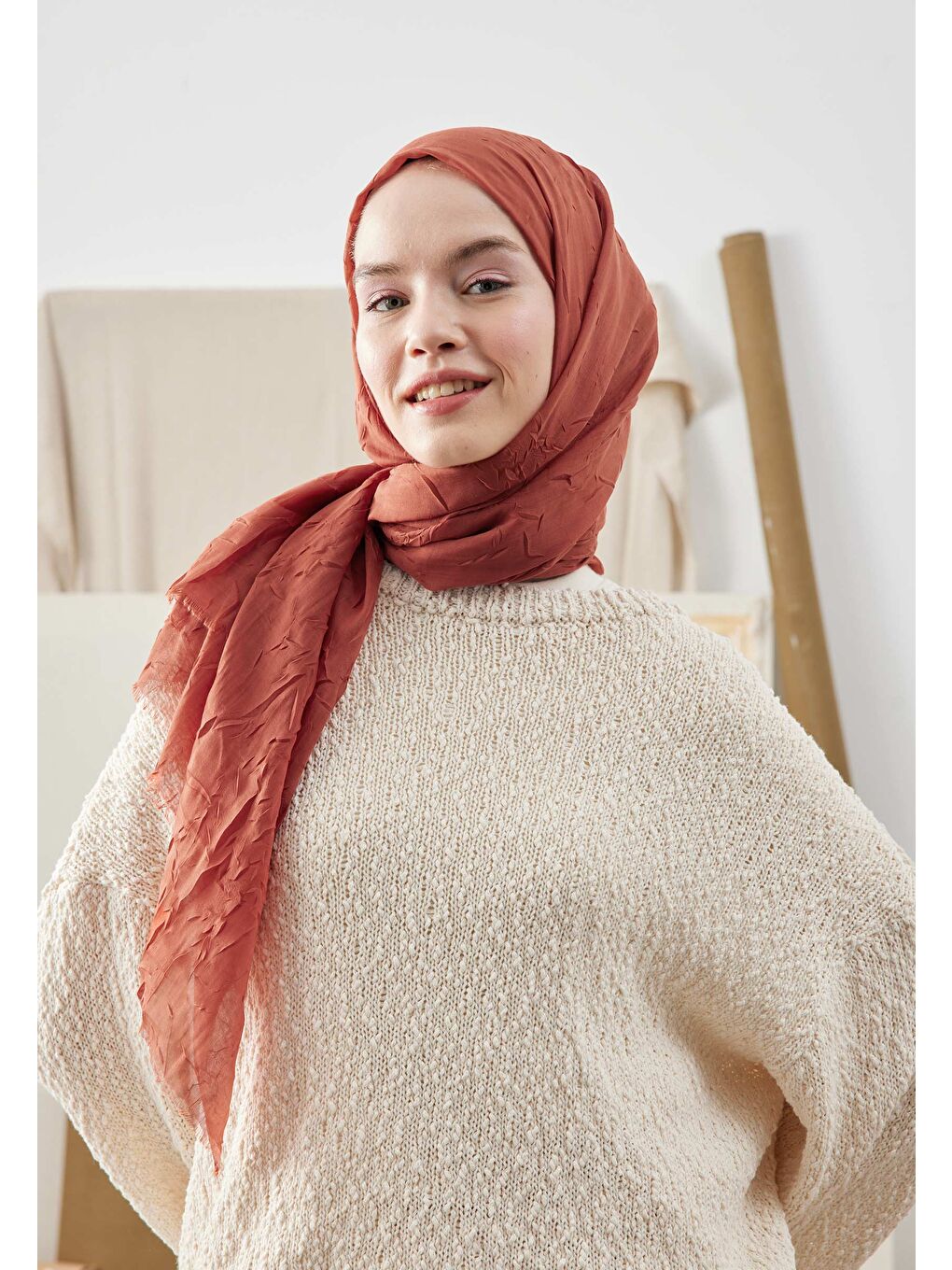 Turuncu Bambu Şal Bakır-3