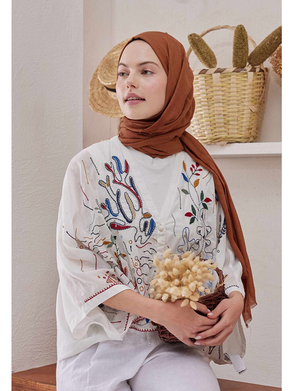 Turuncu Bambu Şal Bakır-4