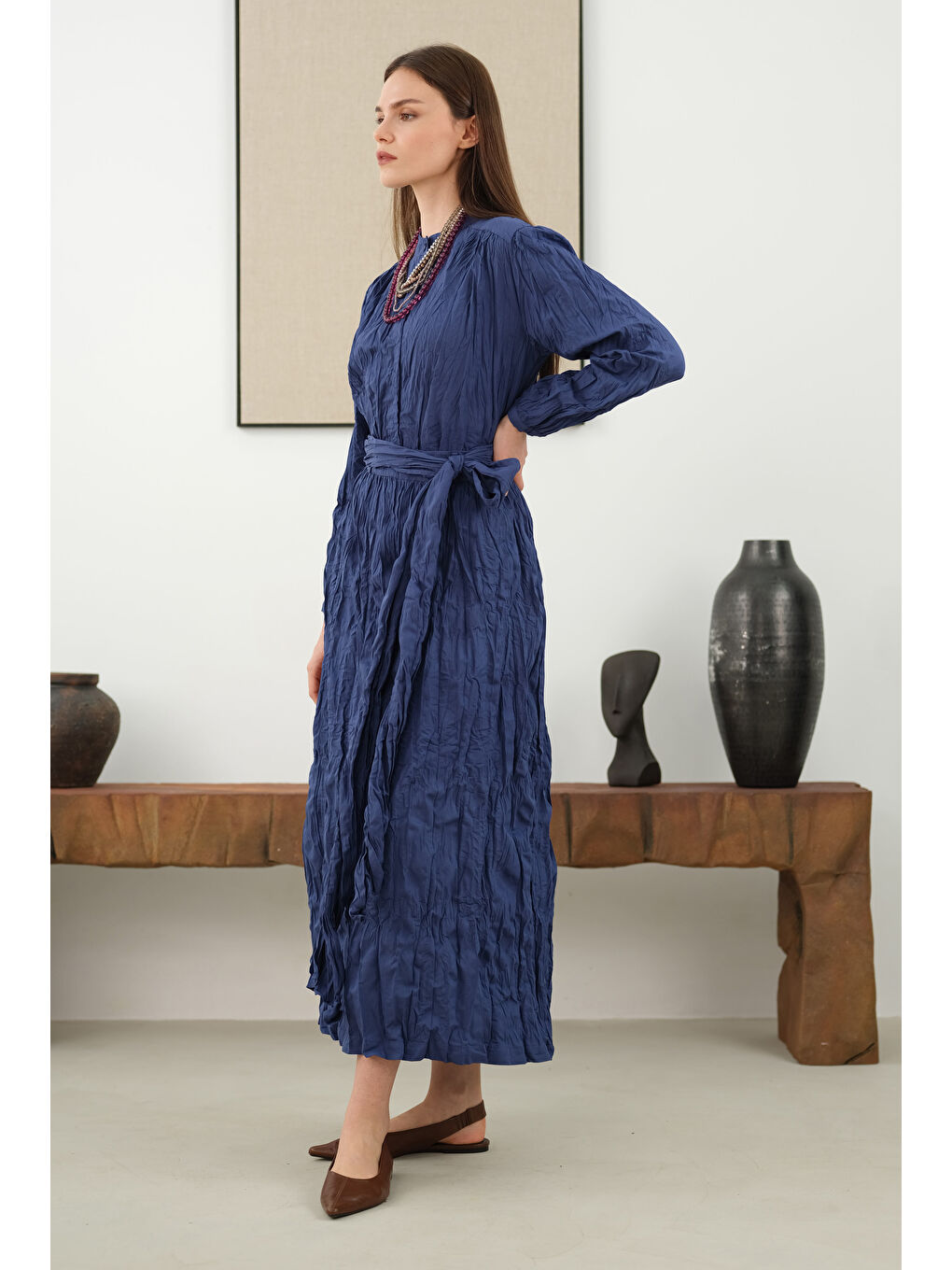 Kraşlı Takım Koyu Jean Mavi-3