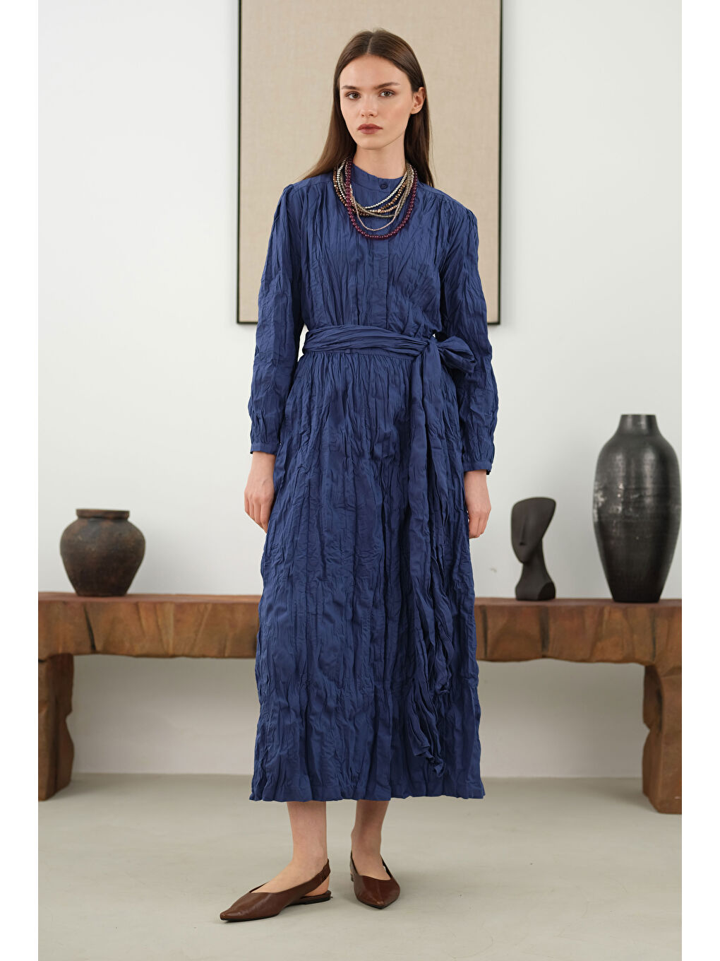 Kraşlı Takım Koyu Jean Mavi-4