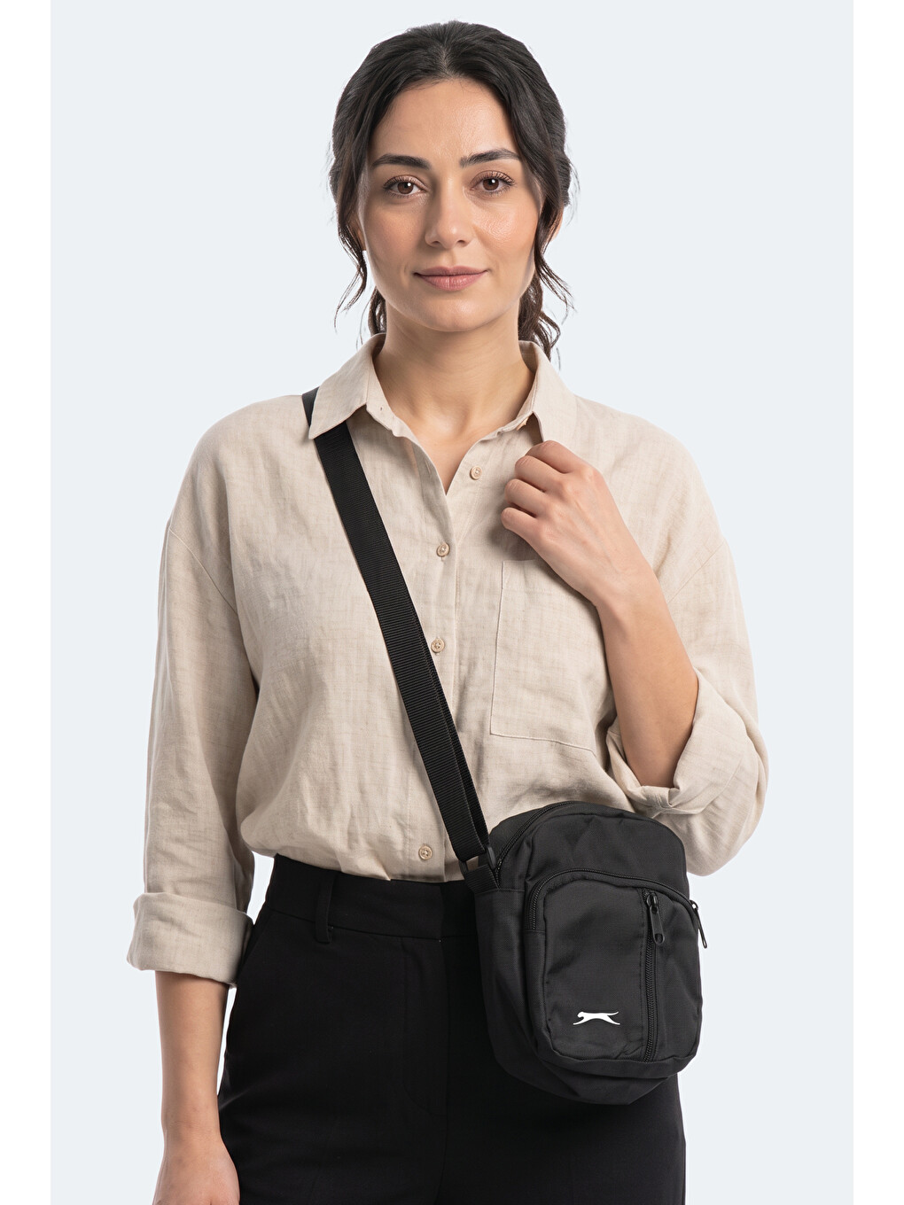 Gumıca Unisex Siyah Çapraz Çanta-2