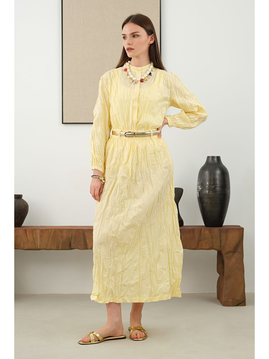 Kraşlı Takım Soft Sarı-1