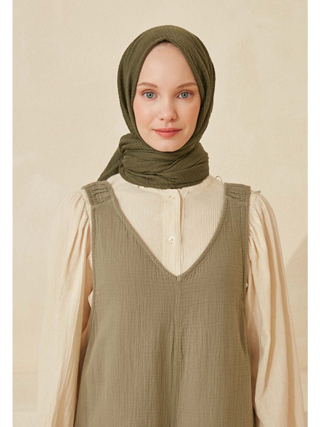 Yeşil Bürümcük Şal Yaprak-2