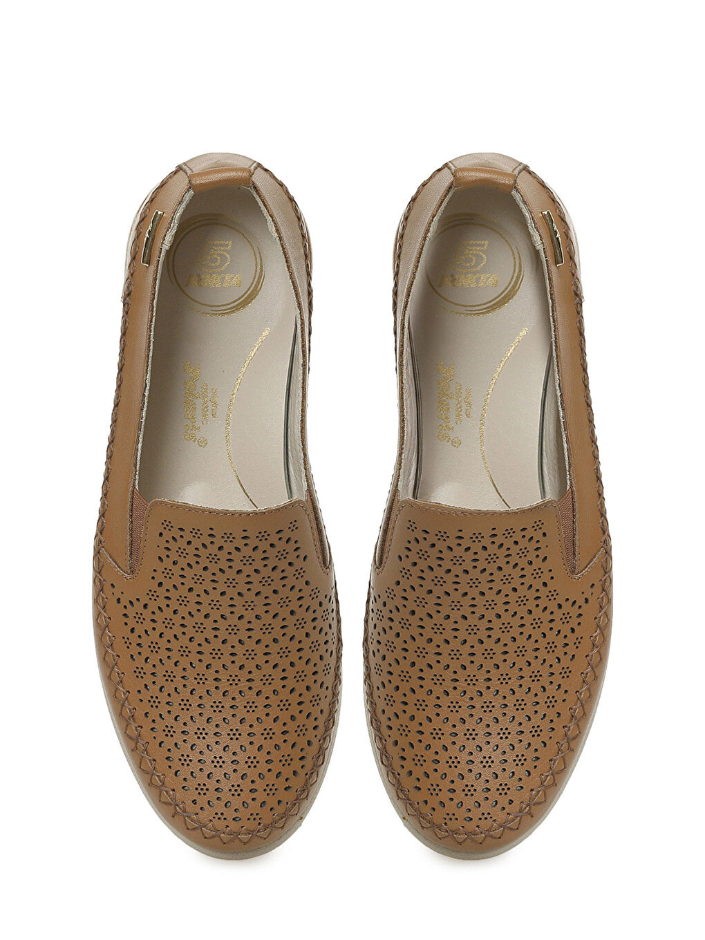 Kahverengi 105773.Z Taba Kadın Düz Ayakkabı-3