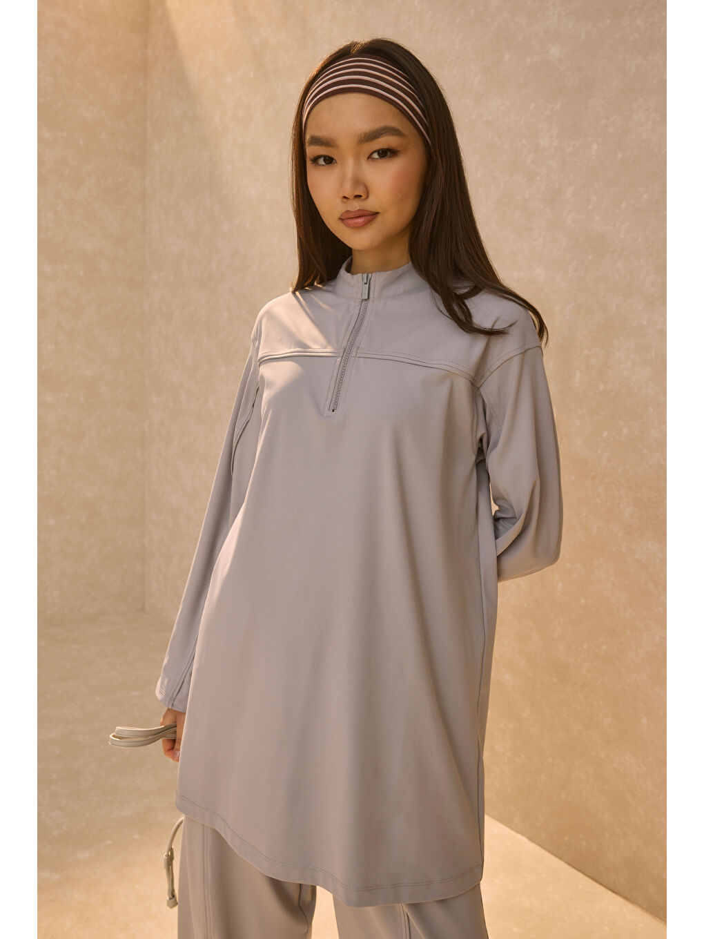 Roba Detaylı Takım Açık Gri-1