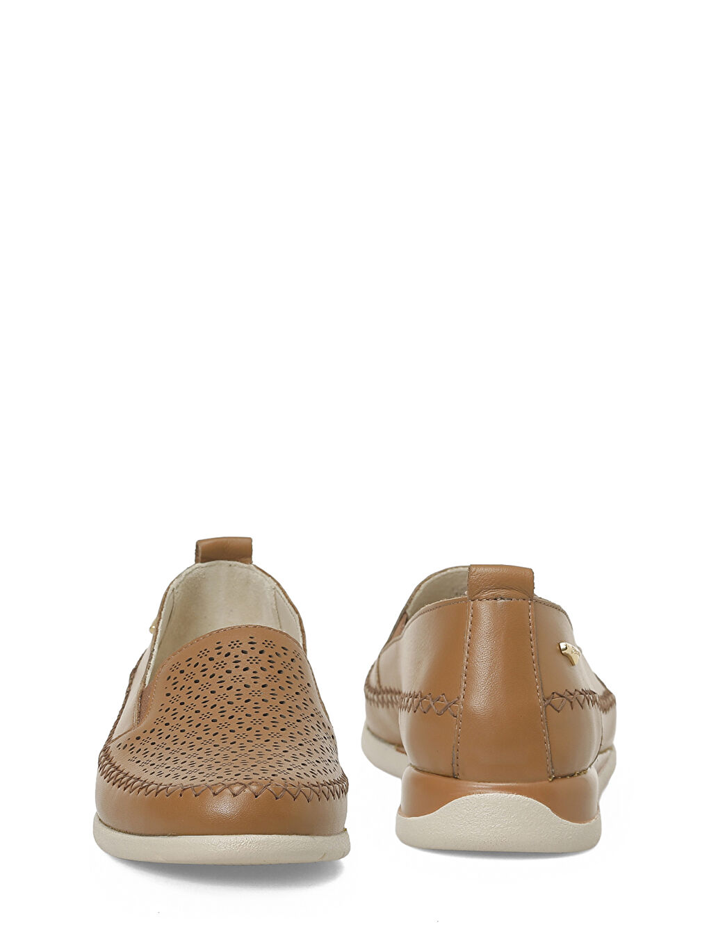 Kahverengi 105773.Z Taba Kadın Düz Ayakkabı-4