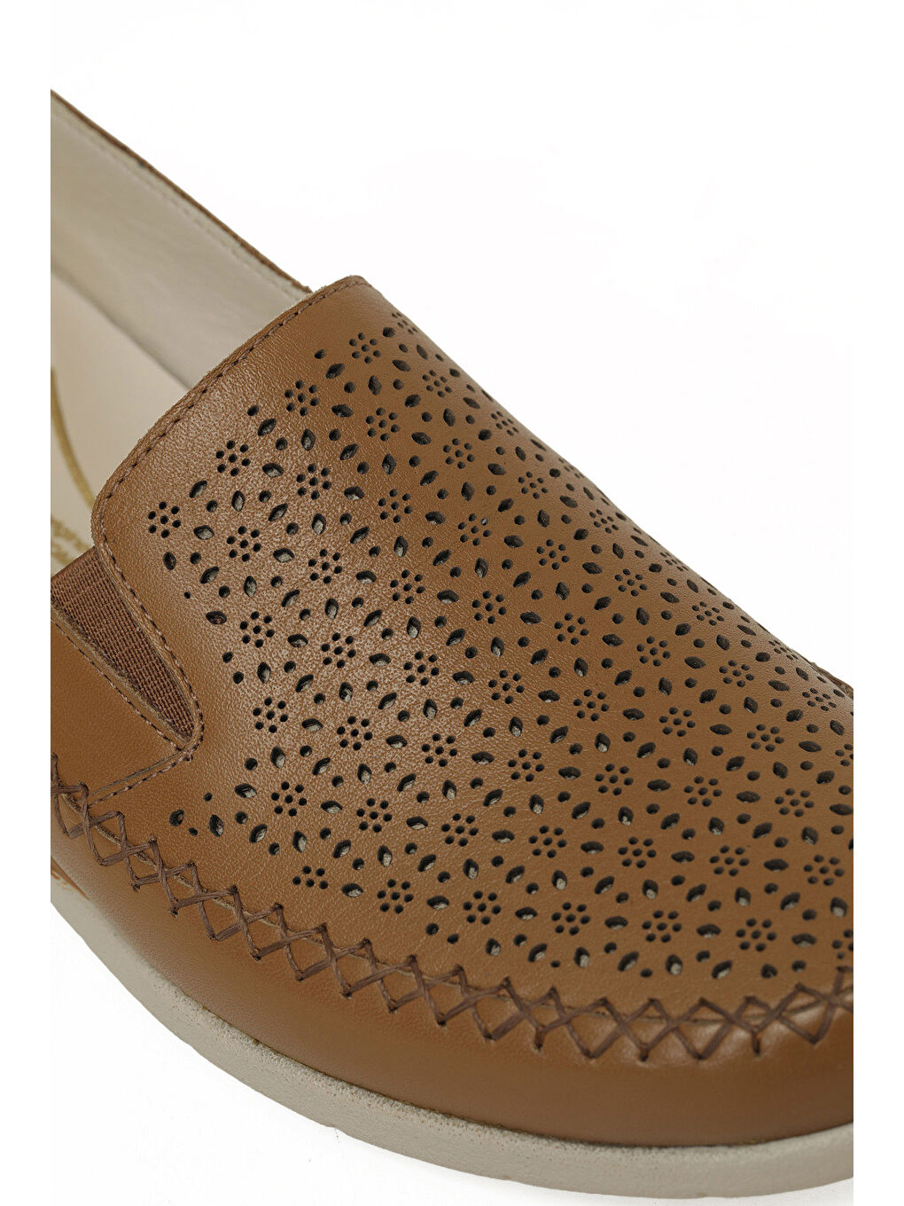 Kahverengi 105773.Z Taba Kadın Düz Ayakkabı-6