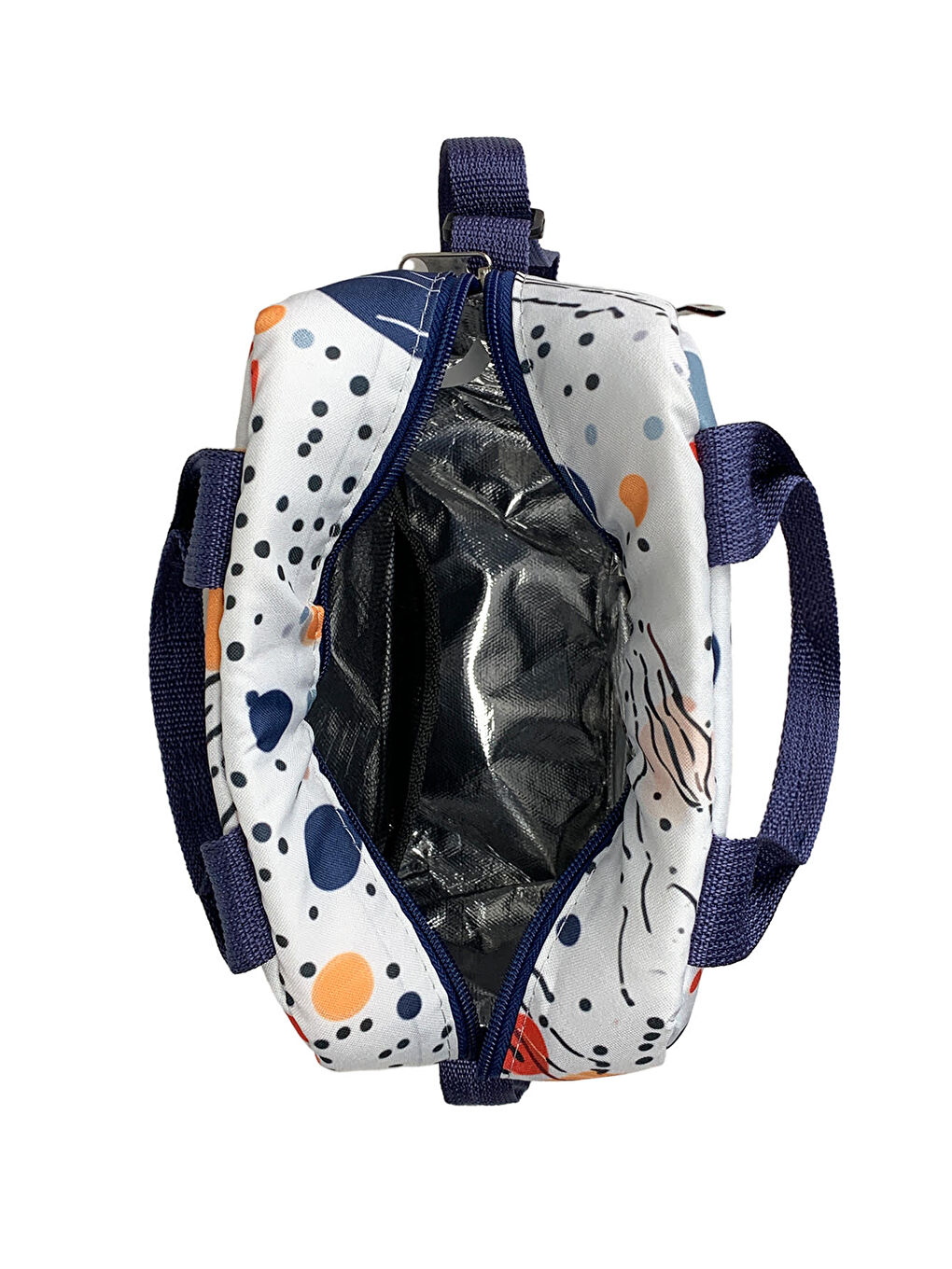 Bye Bye Lunch Omuz Askılı Beslenme Çantası ve Termos Yemek Taşıma Çantası Gri-2