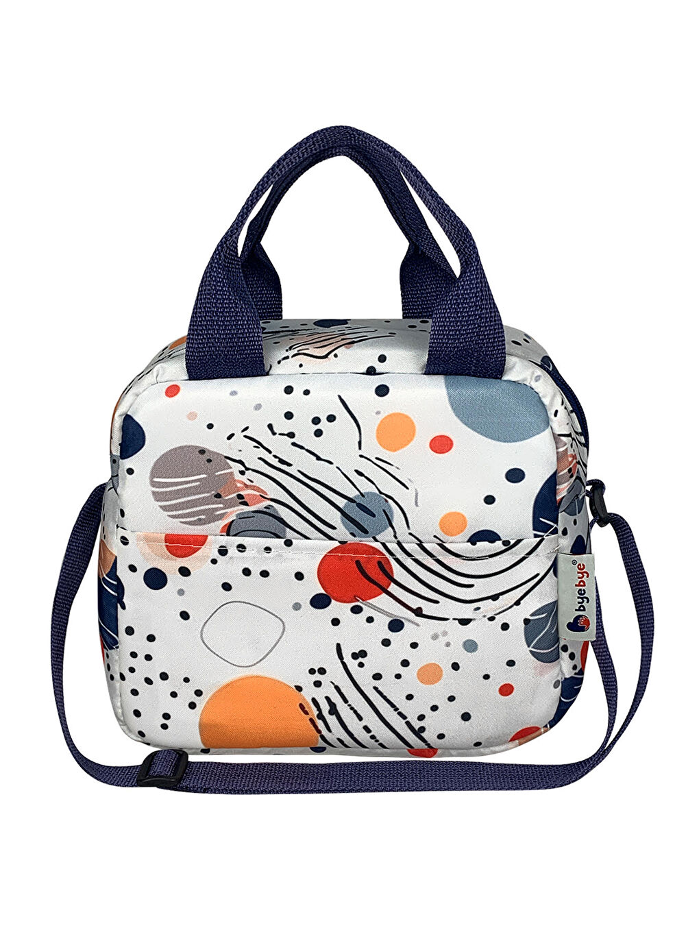 Bye Bye Lunch Omuz Askılı Beslenme Çantası ve Termos Yemek Taşıma Çantası Gri-3