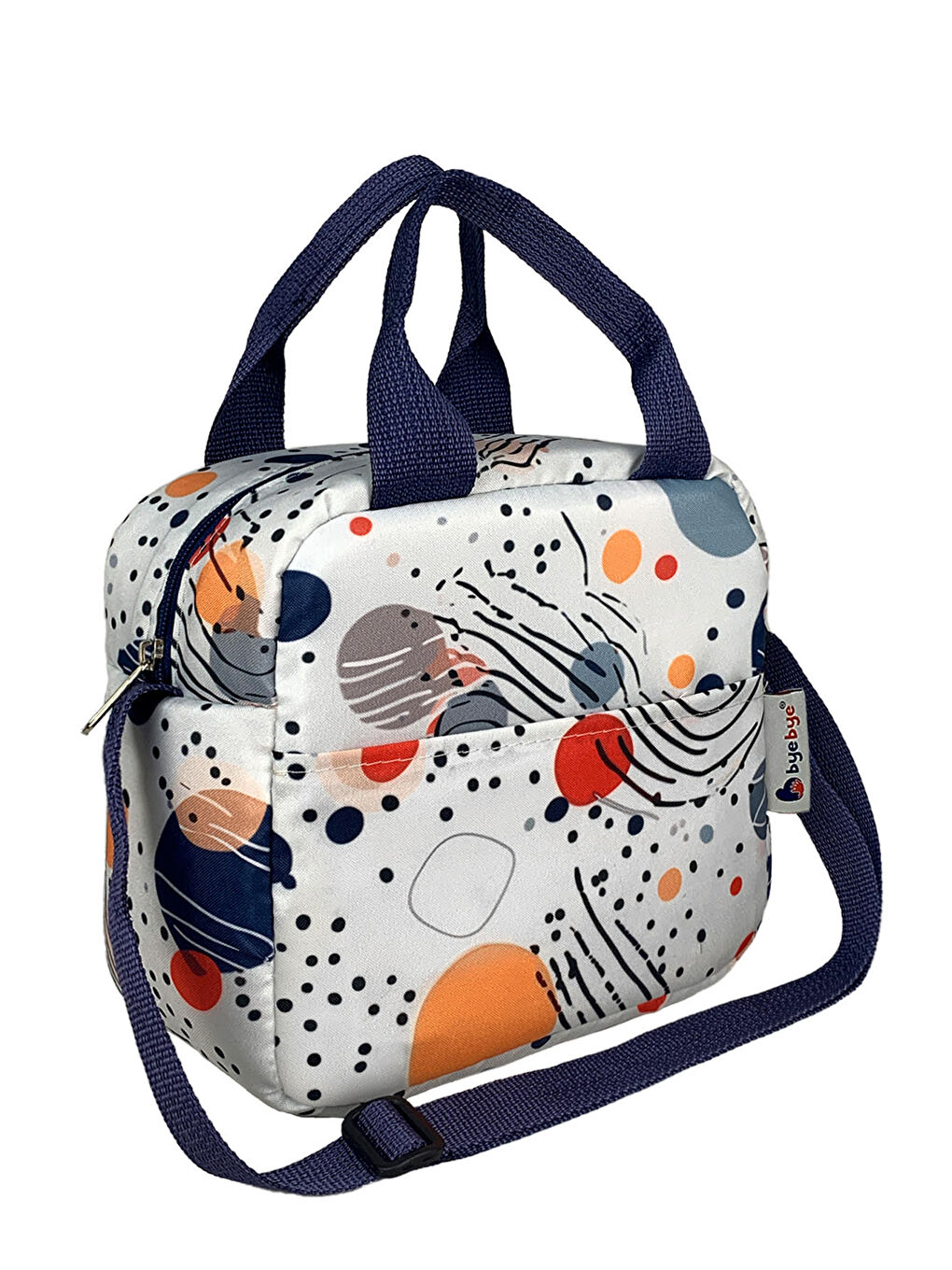 Bye Bye Lunch Omuz Askılı Beslenme Çantası ve Termos Yemek Taşıma Çantası Gri-4