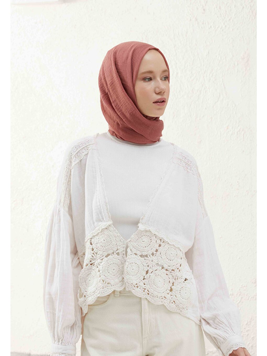 Bürümcük Şal Gül Pembe-1