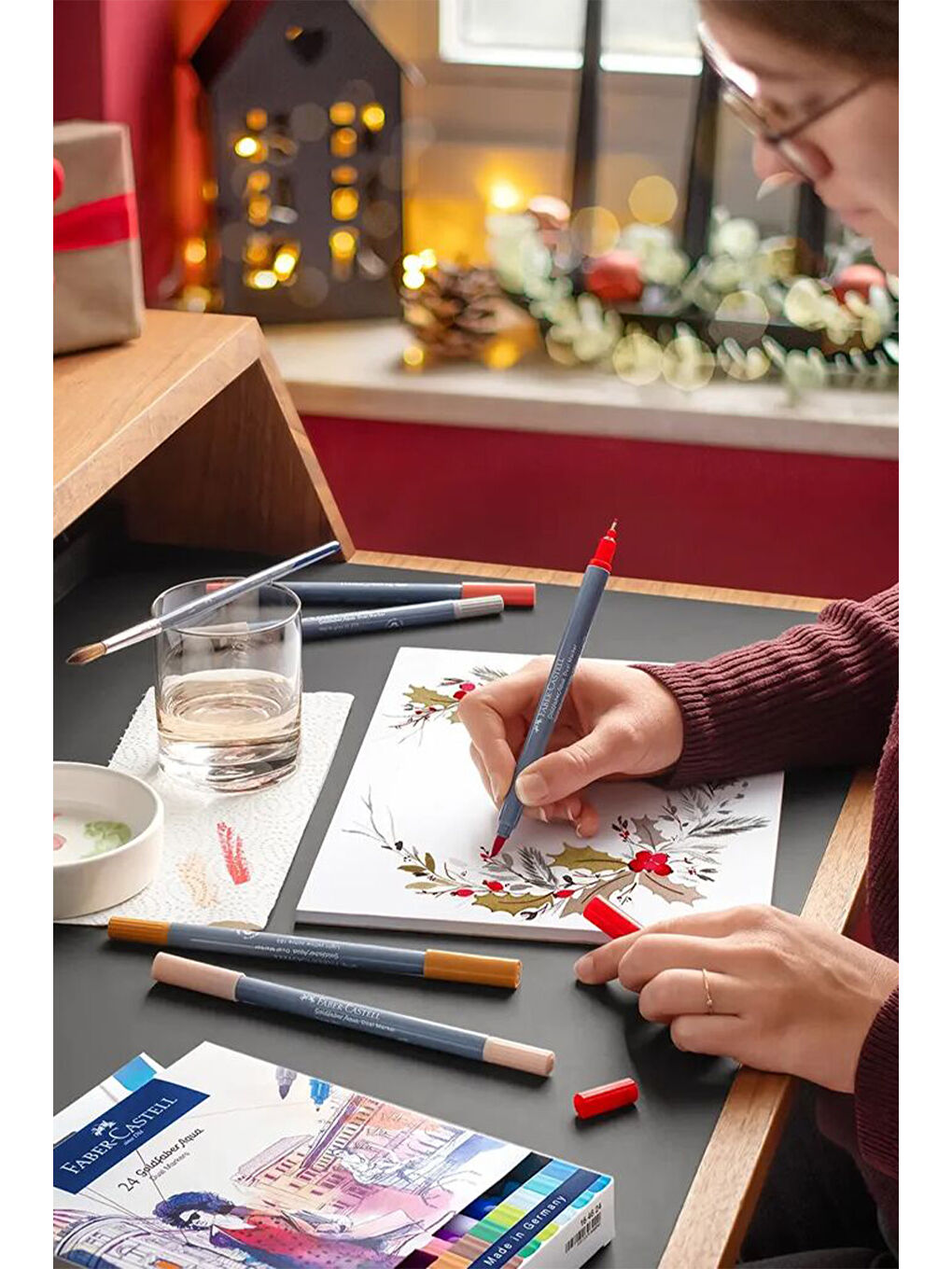 Goldfaber Aqua Markör Seti, 24'lü, Çift Uçlu, 0.4 mm Fineliner Uç, Geri Dönüştürülmüş Gövde-2