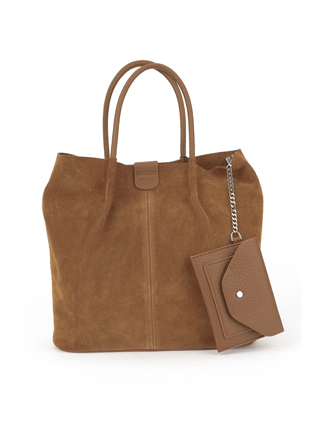 Kahverengi Kadın Hakiki Deri Omuz ve El Çantası 153979Z5010 Taba